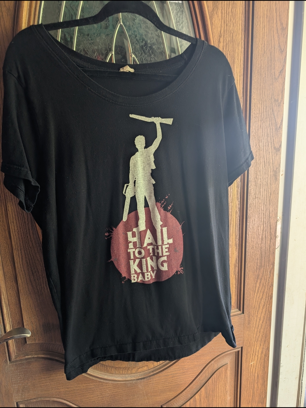 'Hail to the King Baby' Black Graphic Tee